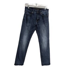 AEO American Eagle Men Jeans 29 X 32 Extreme Flex Slim Straight Dark Wash Blue